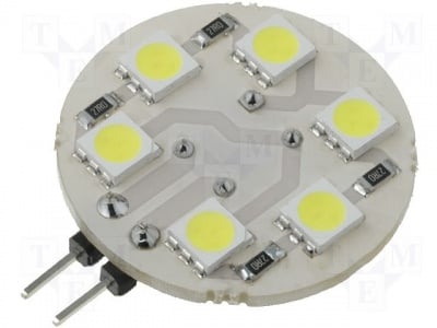 Лампа OF-LEDG4W Модул LED; 1,44W; G4; бял; 96lm; 12V
